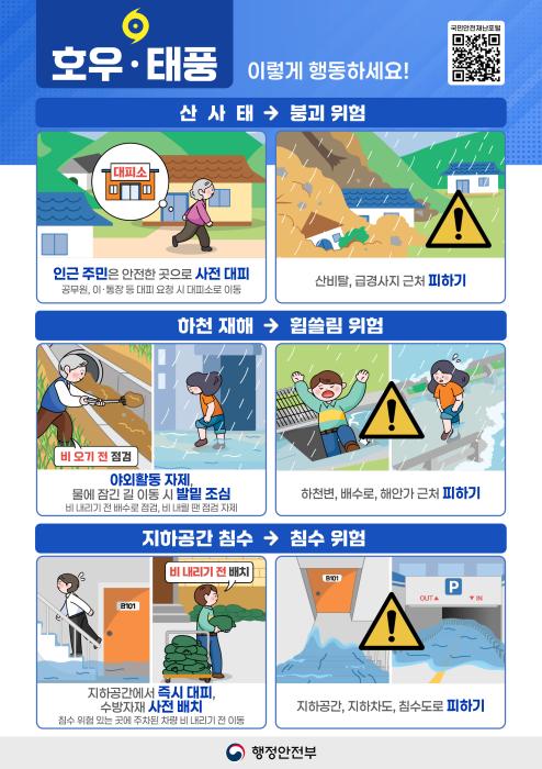 통영소방서, 여름철 풍수해 대비 행동 요령 집중 홍보 기사 이미지