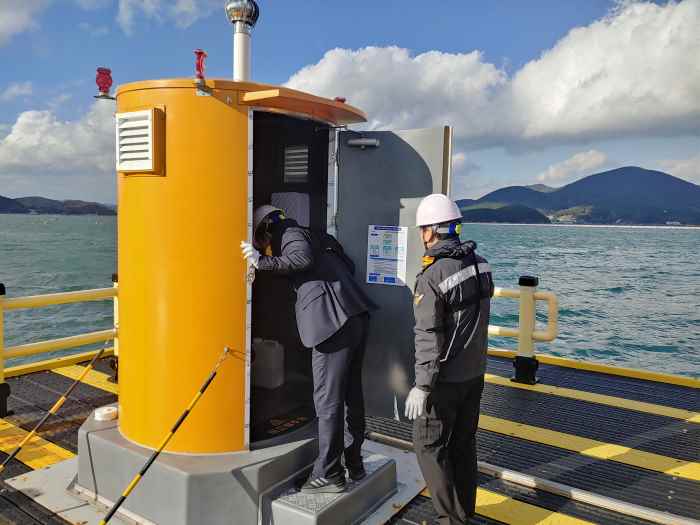 통영해경, 수출용 패류 생산 해역 해양 오염 집중 점검 기사 이미지